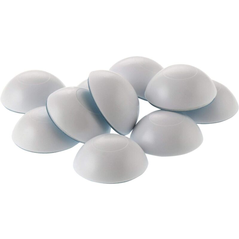 foto del prodotto secotec 5248 10 fermaporta bumms 32 mm autoadesivo bianco sb 10, 32 wei 10 stk, set di 10 pezzi