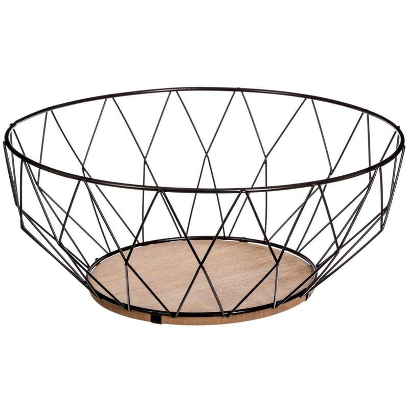 foto del prodotto secret de gourmet cestino in metallo rhombus 28 cm nero 5five