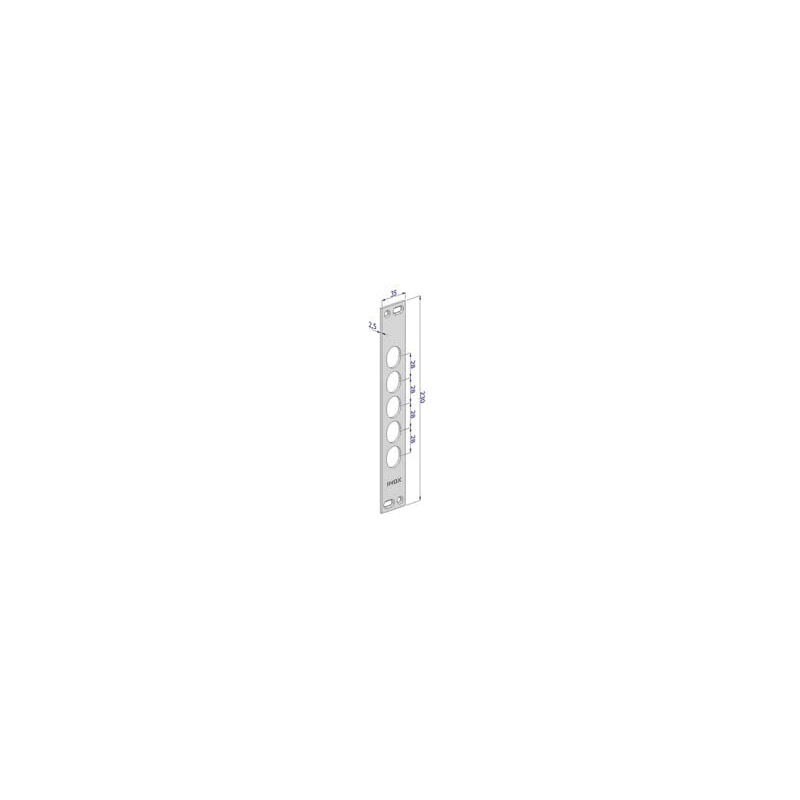 foto del prodotto securemme contropiastra p serrature porte blindate in acciaio inox int.28 cp2500 cp2500xai28 
