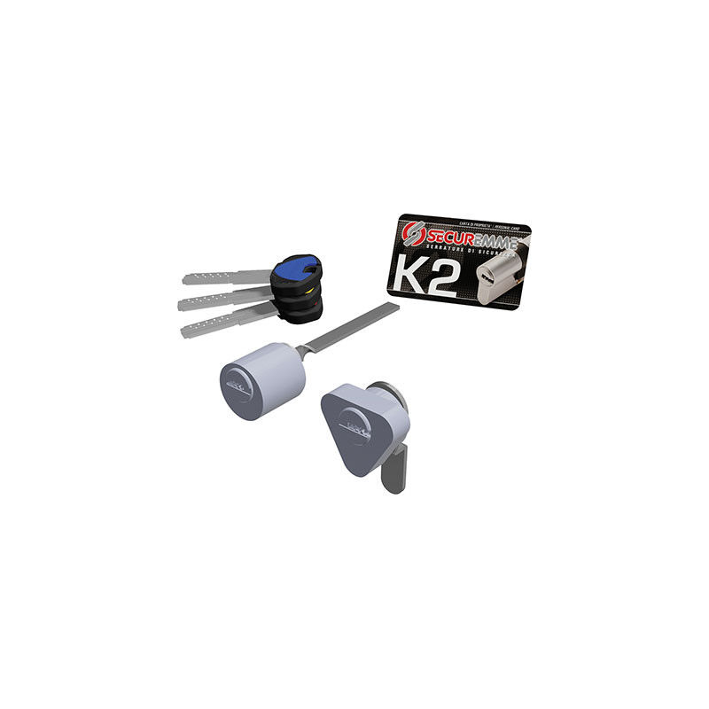 foto del prodotto securemme coppia cilindri di ricambio per serratura elettrica k2 serie 3200 mm.15x30 3200ecs1530xx3 