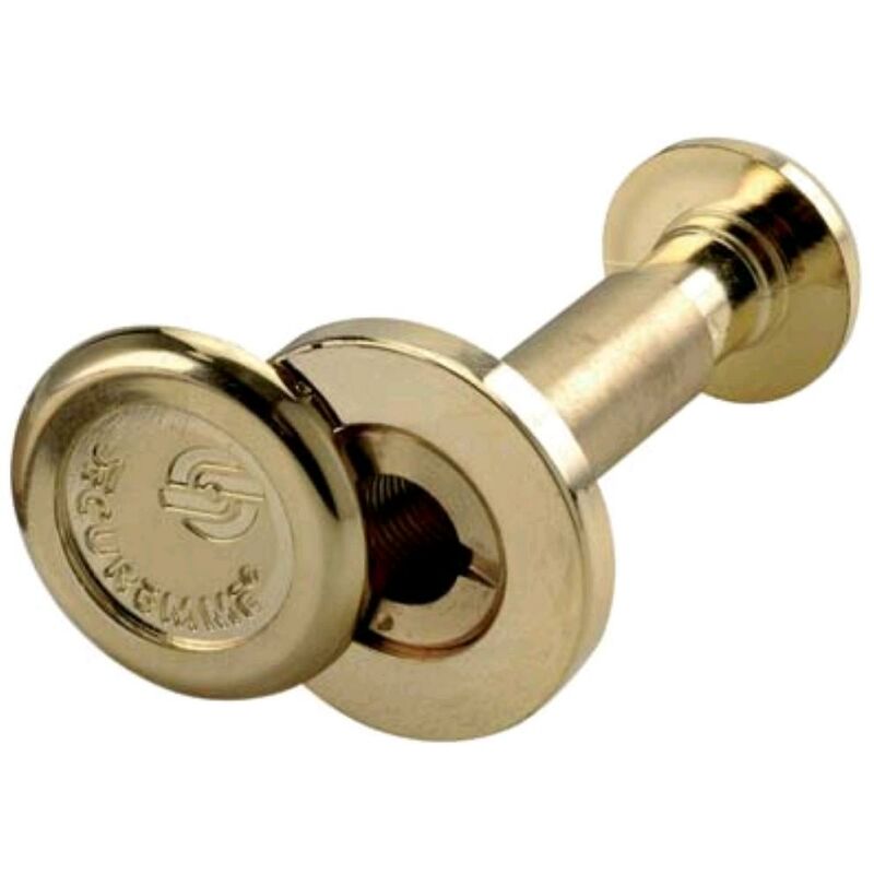 foto del prodotto securemme spioncino diamante tondo 16 con grandangolo 200 lungh. mm.60 110, ottone lucido 016dxol60xx 