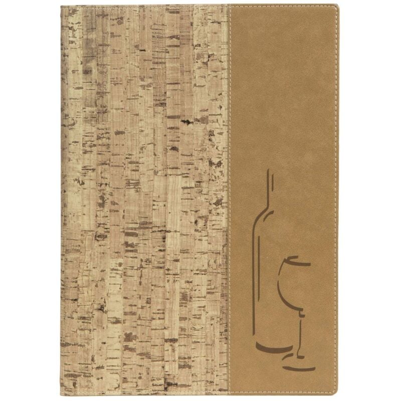 foto del prodotto securit carta dei vini linea design per caff , ristoranti, bar formato a4 similpelle 2 doppio inserti inclusi stile cork colore beige