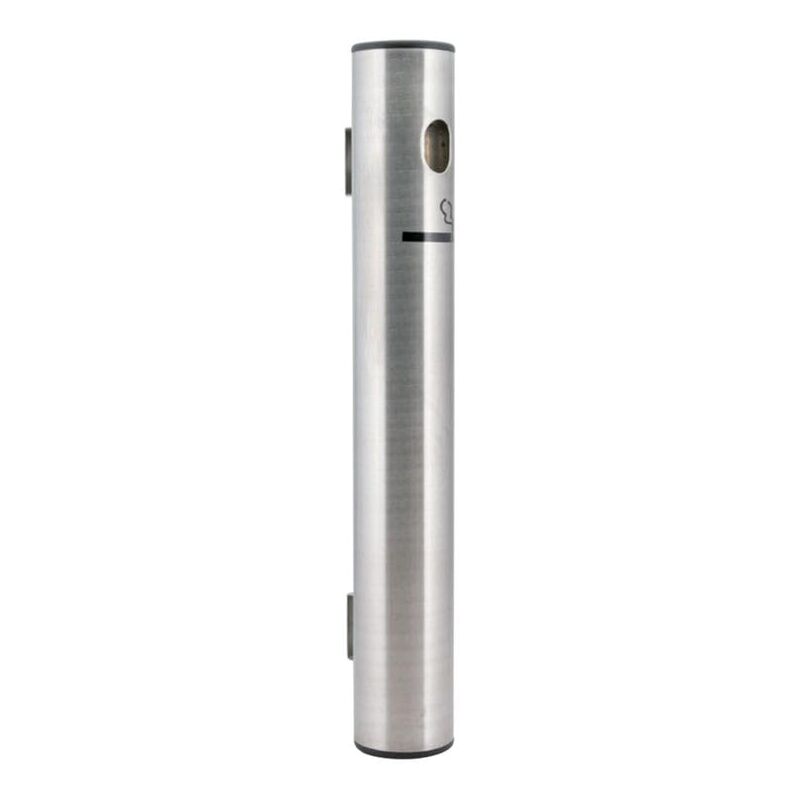 foto del prodotto securit colonna posacenere da parete per bar, ristoranti, pub, negozi acciaio inox spazzolato 41 cm