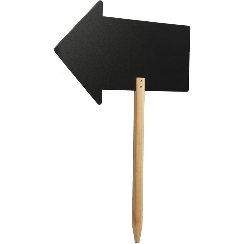 foto del prodotto securit lavagna a forma di freccia con punta di legno e 1 pennarello a gesso liquido bianco per caff , ristoranti, bar, negozi 49,2x67 cm