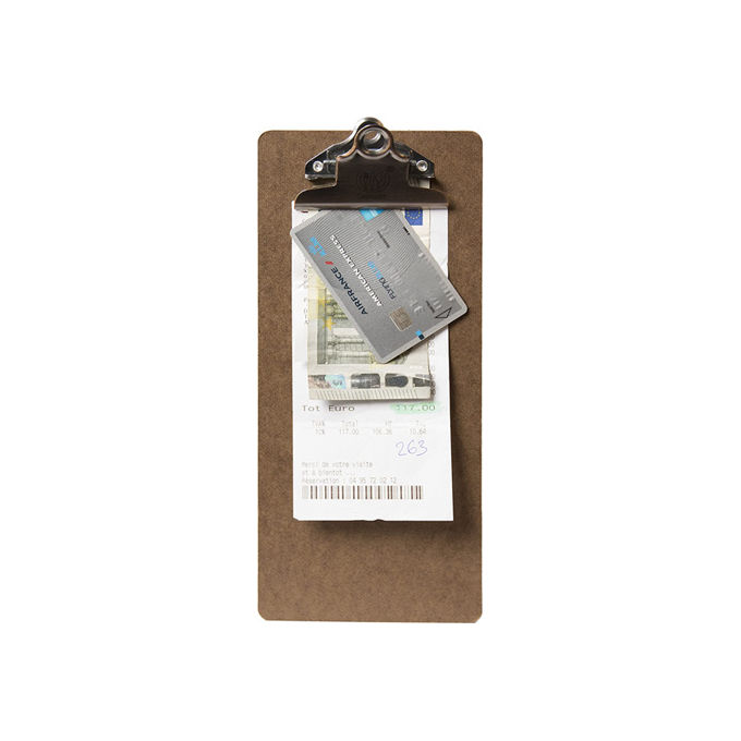 foto del prodotto securit mc cbbp br porta conto clip 26.5x11.5cm marrone