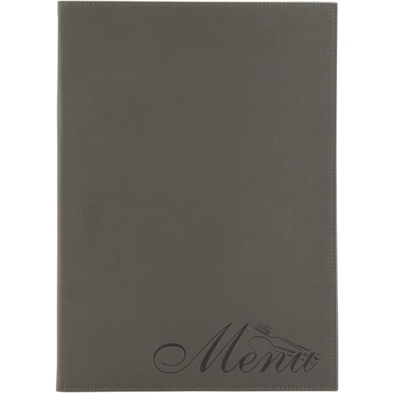 foto del prodotto securit porta menu linea design per caff , ristoranti, bar formato a4 similpelle 1 doppio inserto incluso stile velluto colore nero