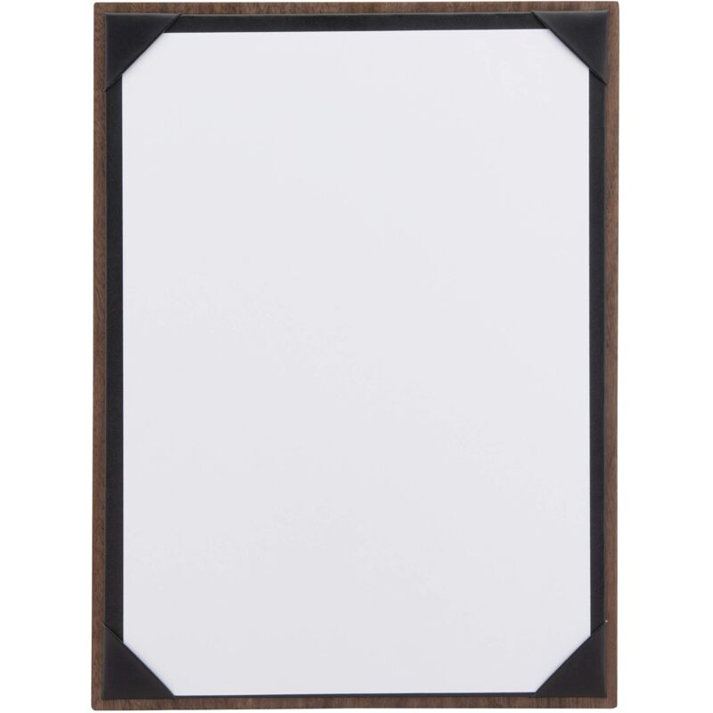 foto del prodotto securit porta menu linea walnut per caff , ristoranti, bar formato a4 legno di noce laccato, pu