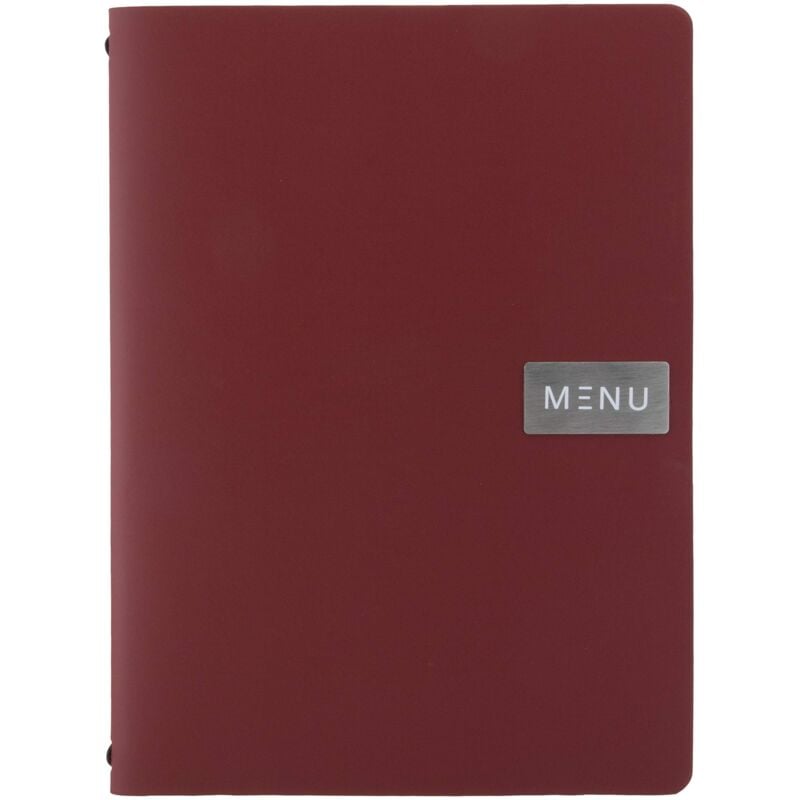 foto del prodotto securit porta menu royal linea leather per caff , ristoranti, bar ecopelle 100 riciclata formato a4 1 doppio inserto incluso colore