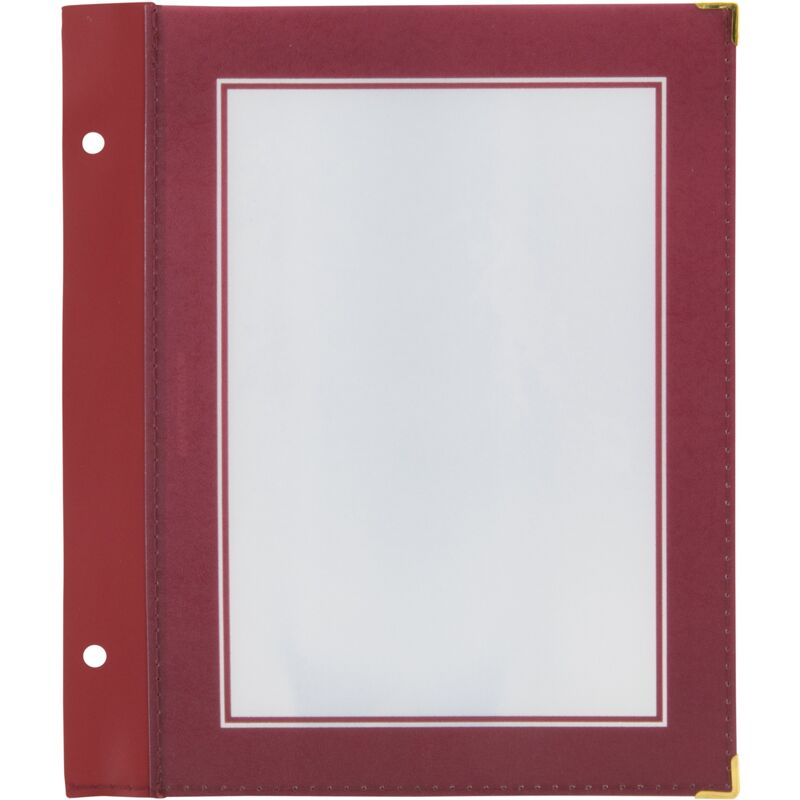 foto del prodotto securit set da 5 inserti per porta menu linea wood per caff , ristoranti, bar formato a5 colore bordeaux