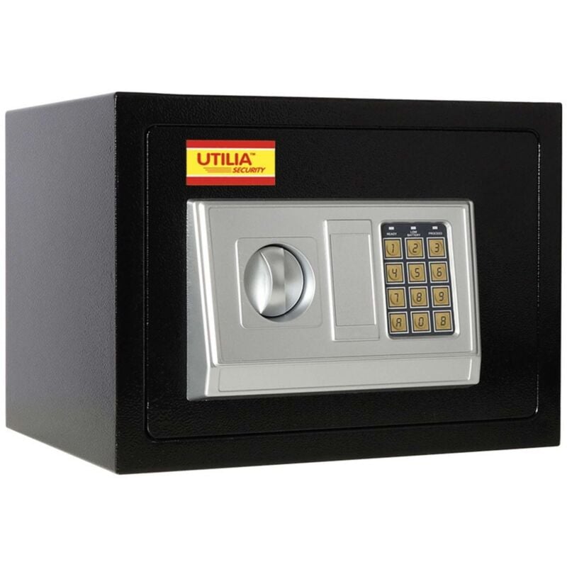 foto del prodotto security cassaforte elettronica chiusura con combinatore mm. 390x190x250 h utilia