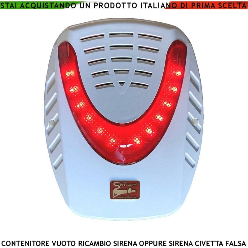 foto del prodotto securvera cassetta fondo e coperchio in abs ricambio per sirena aquila oppure come sirena civetta falsa per nascondere sensori microfoni telecamere