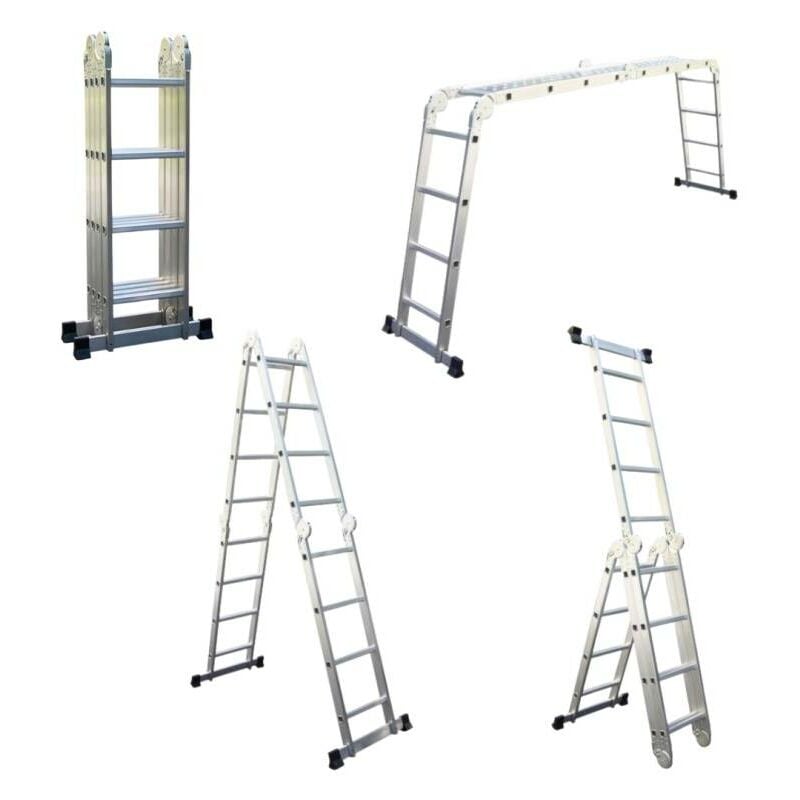 foto del prodotto secury t chelle multifonction pliable 4x4 marches 6 en 1 4.6m 100 aluminium avec plateforme chafaudage