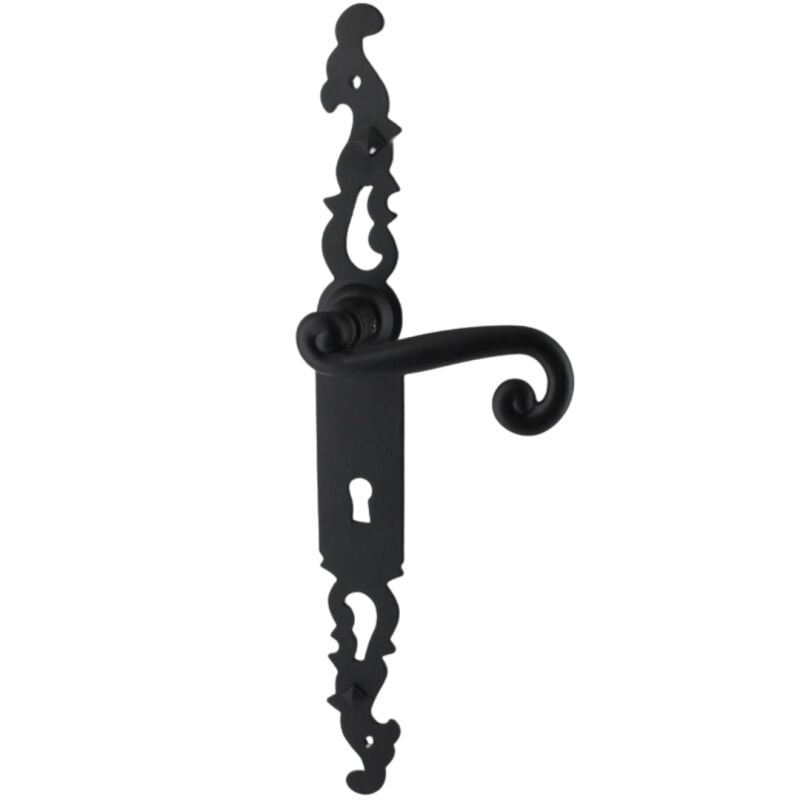 foto del prodotto secury t poign es de porte fer forg coq noir 330x36 mm