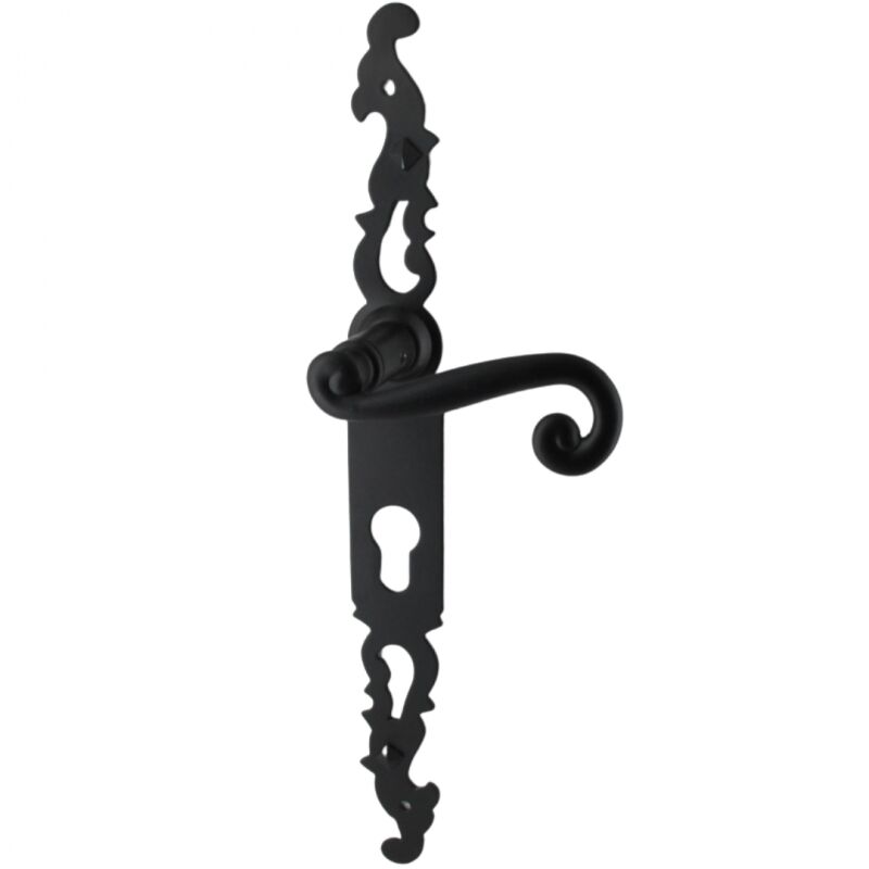 foto del prodotto secury t poign es de porte fer forg coq noir 330x36 mm
