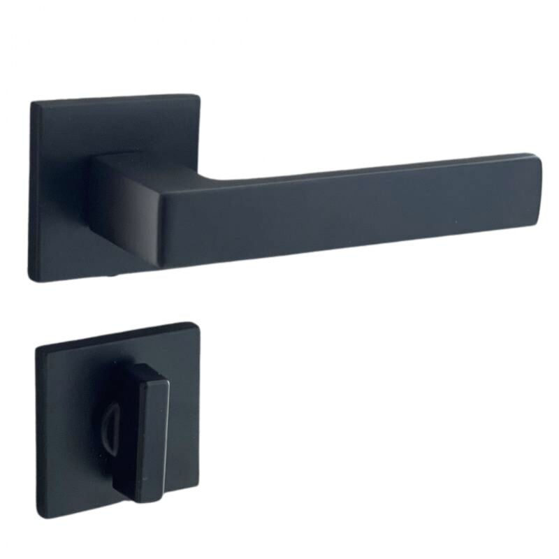 foto del prodotto secury t poign es de porte sur rosace noir mat carr mod le nathaly