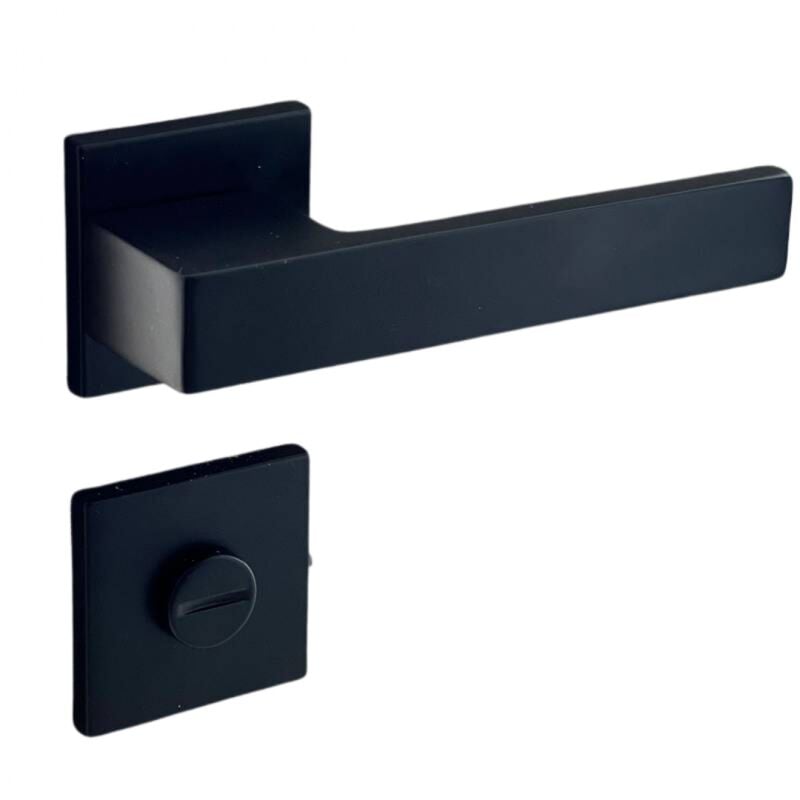 foto del prodotto secury t poign es de porte sur rosace noir mat mod le mathilda