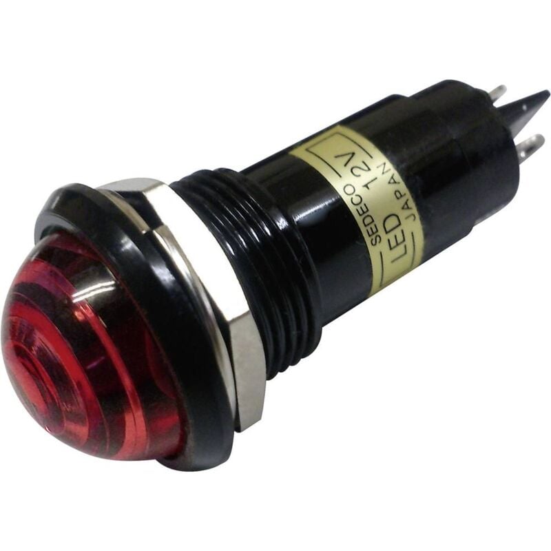 foto del prodotto sedeco bd 1601 luce di segnalazione a led rosso 12 v dc