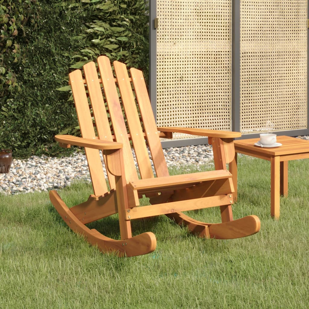 foto del prodotto sedia a dondolo adirondack in legno massello di acaciacod mxl 73312