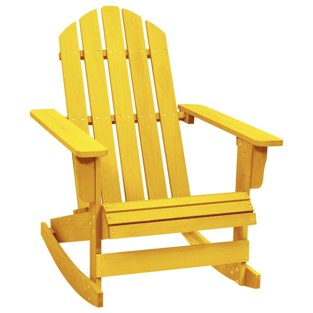 foto del prodotto sedia a dondolo da giardino adirondack massello di abete giallo cod mxl 19248