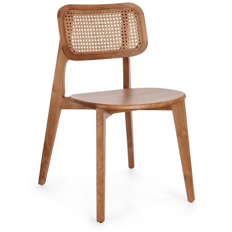 foto del prodotto sedia abby con legno teak, per arredo interno 47 x 56 x h 83 cm naturale confezione da 1 pezzo