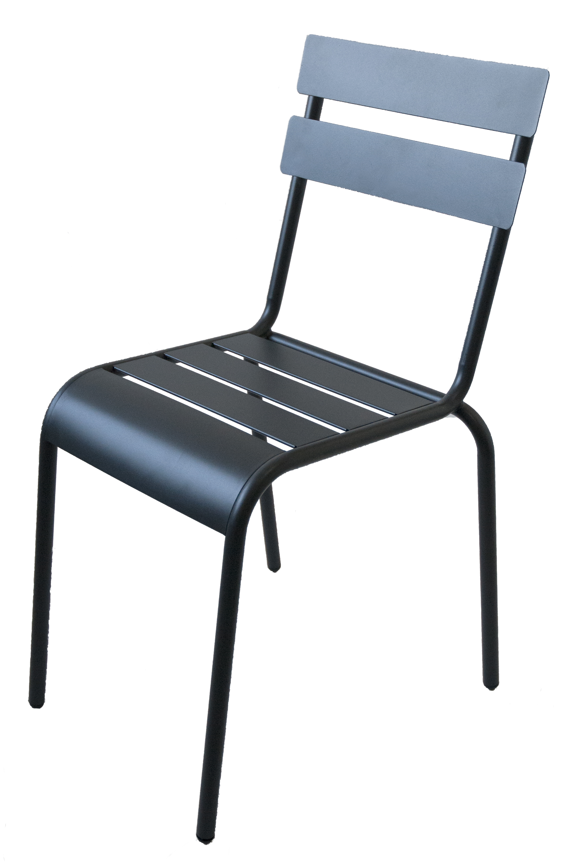 foto del prodotto sedia acciaio londra s/braccioli antracite