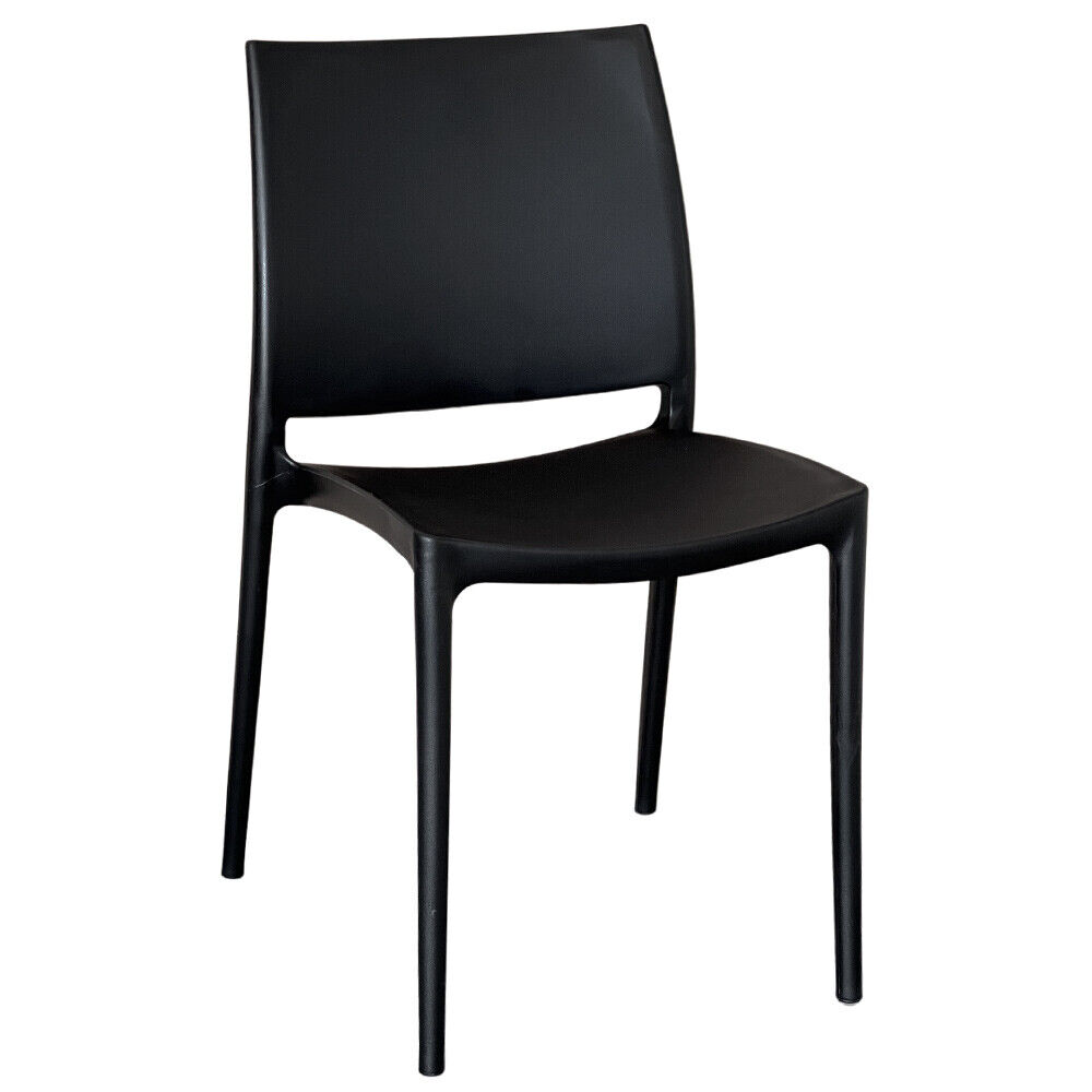 foto del prodotto sedia altea in plastica colore nero modello confort