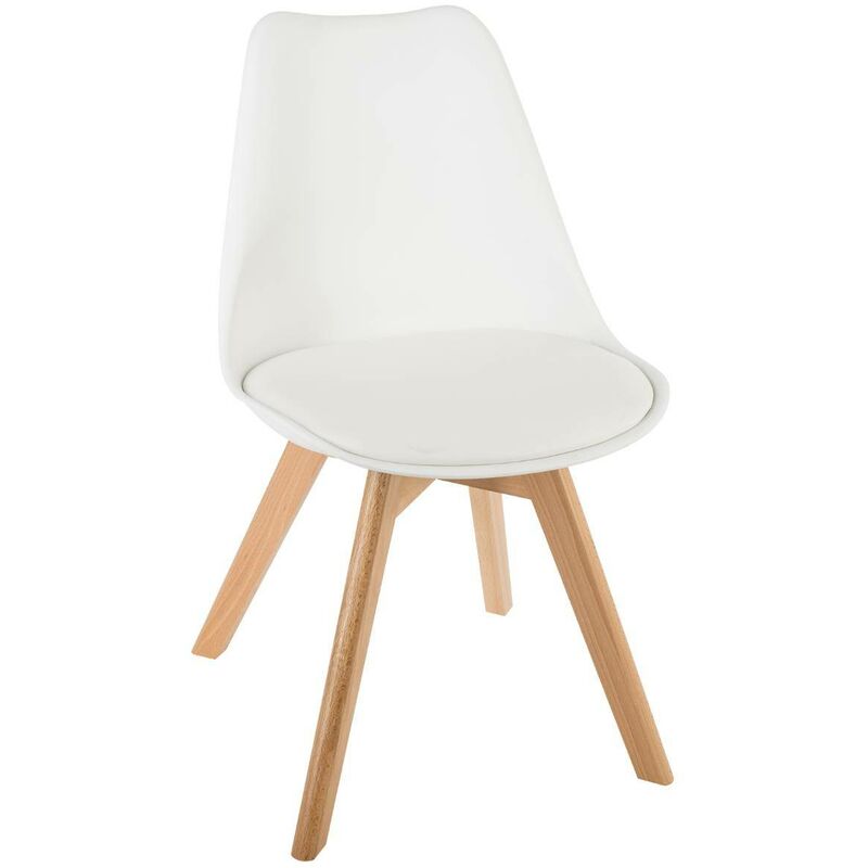foto del prodotto sedia baya, gambe in faggio bianco atmosphera cr ateur d int rieur