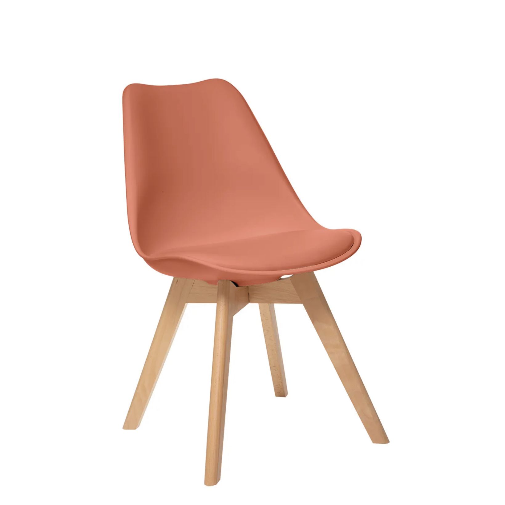 foto del prodotto sedia baya terracotta rosa gambe in faggio atmosphera cr ateur d int rieur
