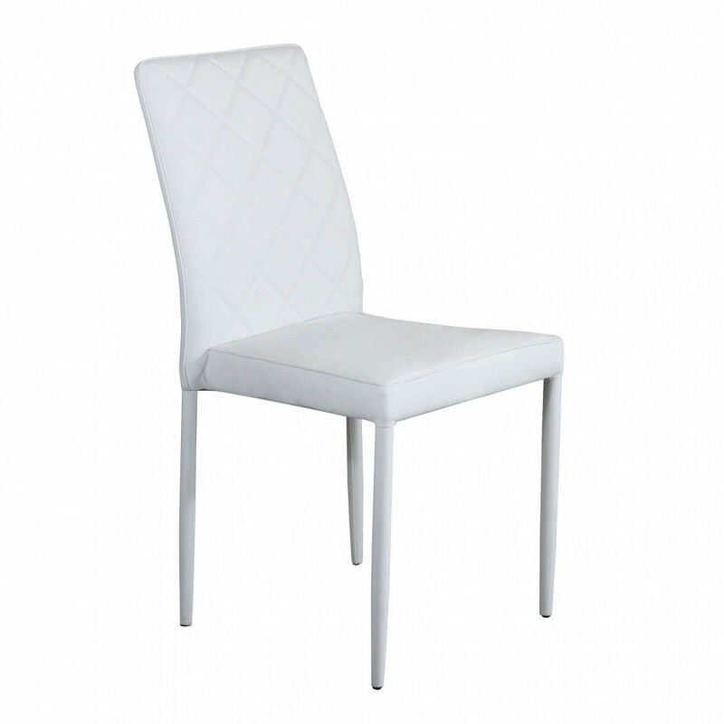 foto del prodotto sedia blossom 41x50x91 h cm in similpelle bianco