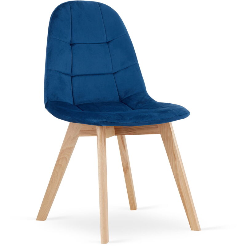 foto del prodotto sedia bora velluto blu navy x 1