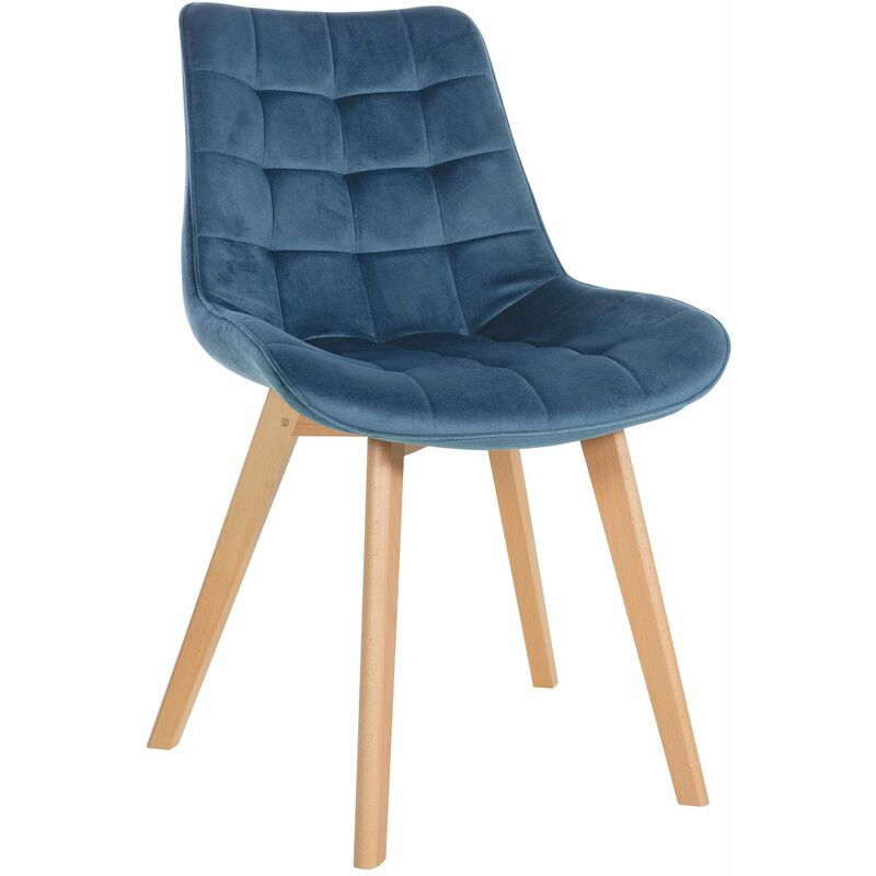 foto del prodotto sedia brook velvet blu