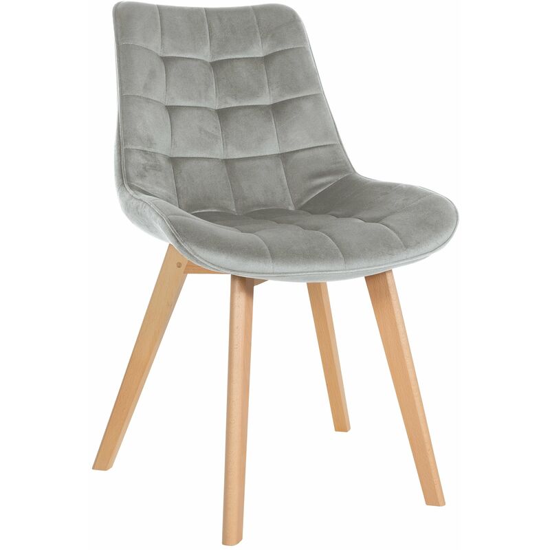foto del prodotto sedia brook velvet grigio