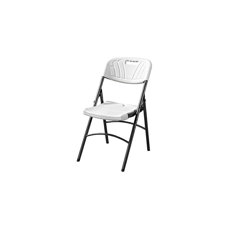 foto del prodotto sedia catering domus hdpe bianco acciaio cm 63x44.5 h.cm 80.5