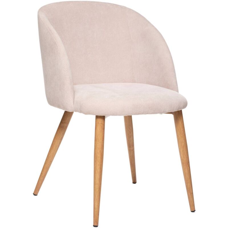foto del prodotto sedia celeste in velluto a coste beige atmosphera cr ateur d int rieur