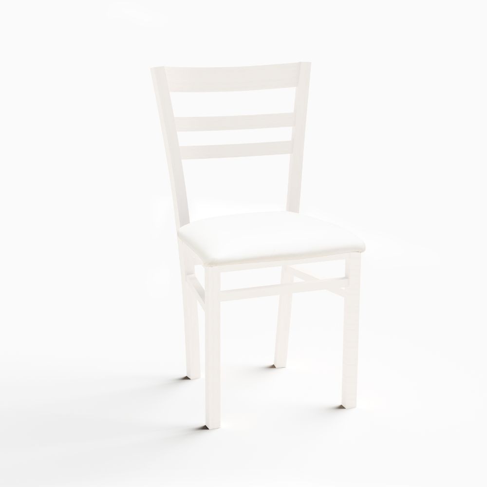 foto del prodotto sedia cromica bianco opaco