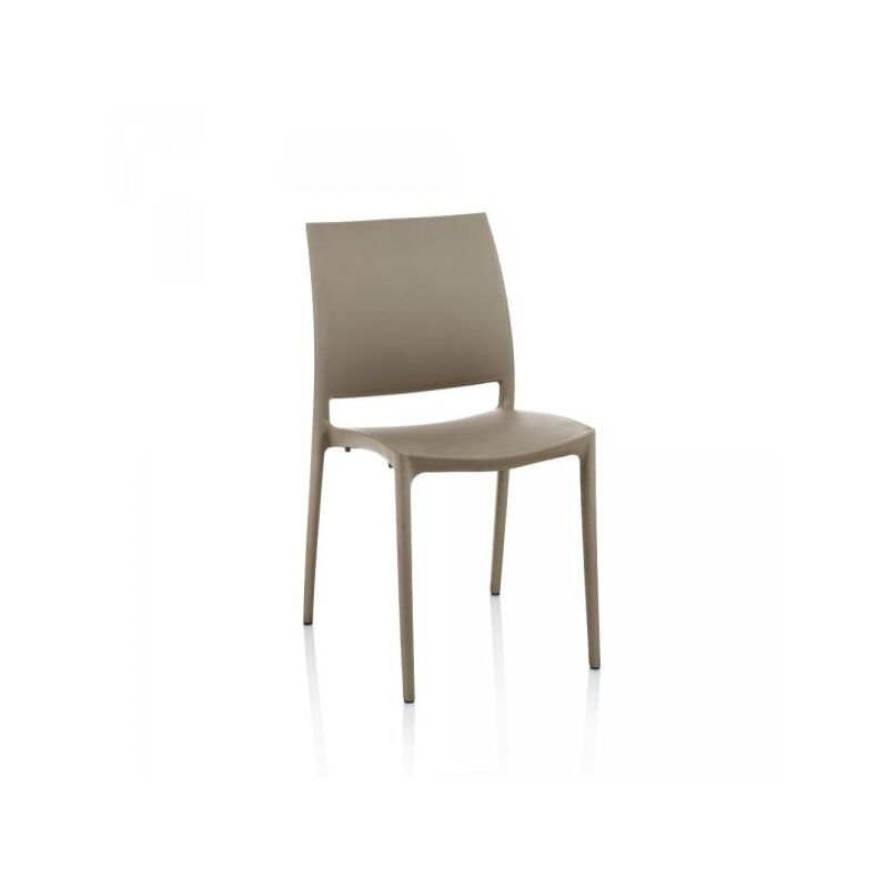 foto del prodotto sedia curtis polipropilene tortora design ergonomico