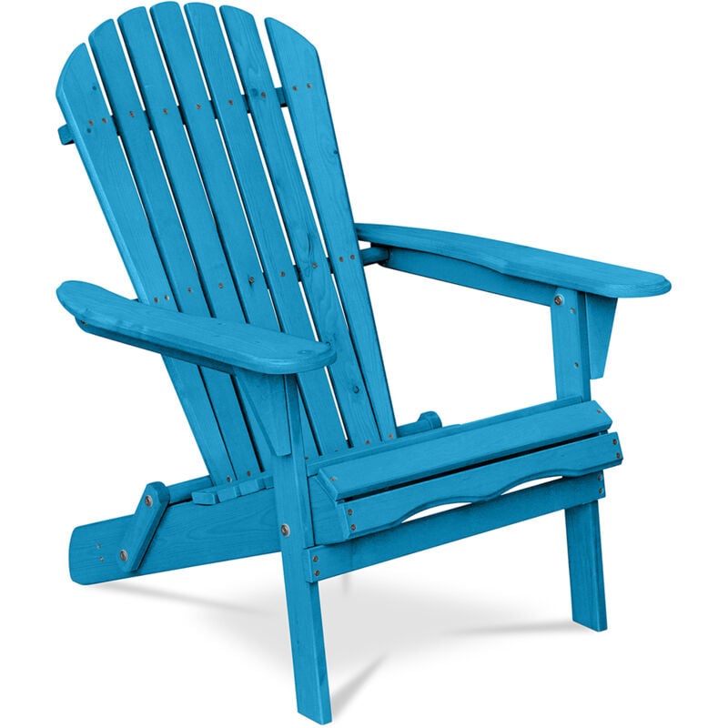 foto del prodotto sedia da esterno in legno con braccioli sedia da giardino adirondack adirondack turchese