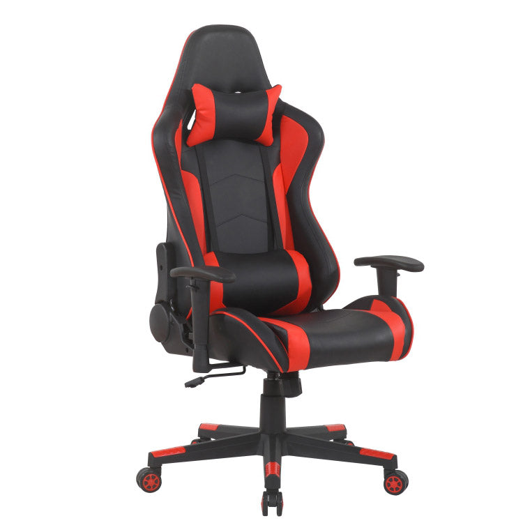 foto del prodotto sedia da gaming ergonomica 83x65x32 cm con casse e connessione bluetooth nera e rossa