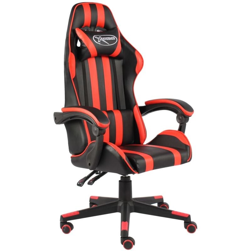 foto del prodotto sedia da gaming nero e rosso in similpelle vidaxl
