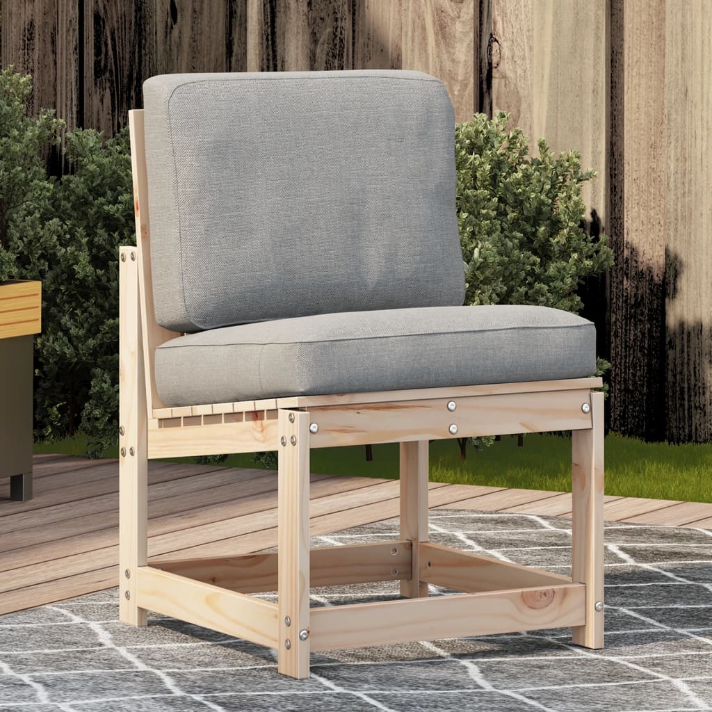 foto del prodotto sedia da giardino 50,5x55x77 cm in legno massello di pinocod mxl 92773