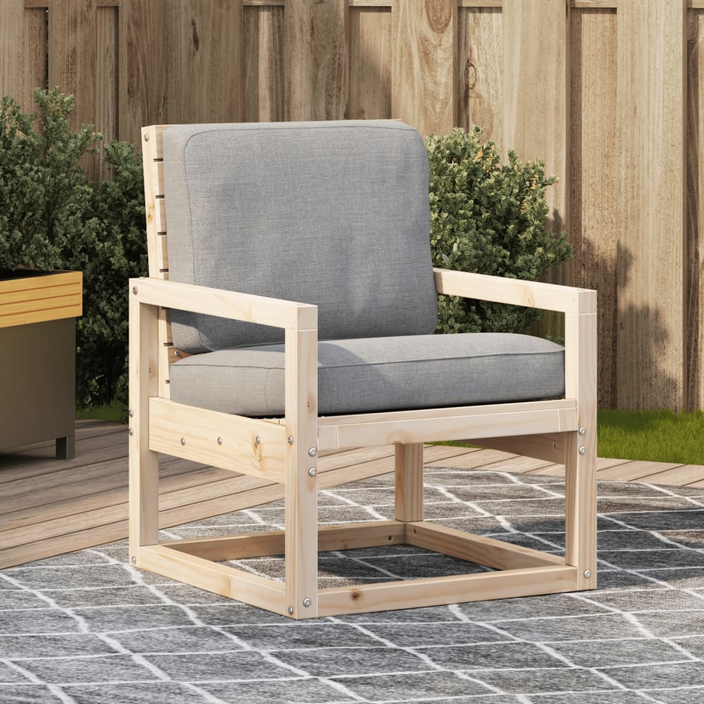 foto del prodotto sedia da giardino 57,5x63x76 cm in legno massello di pinocod mxl 90077