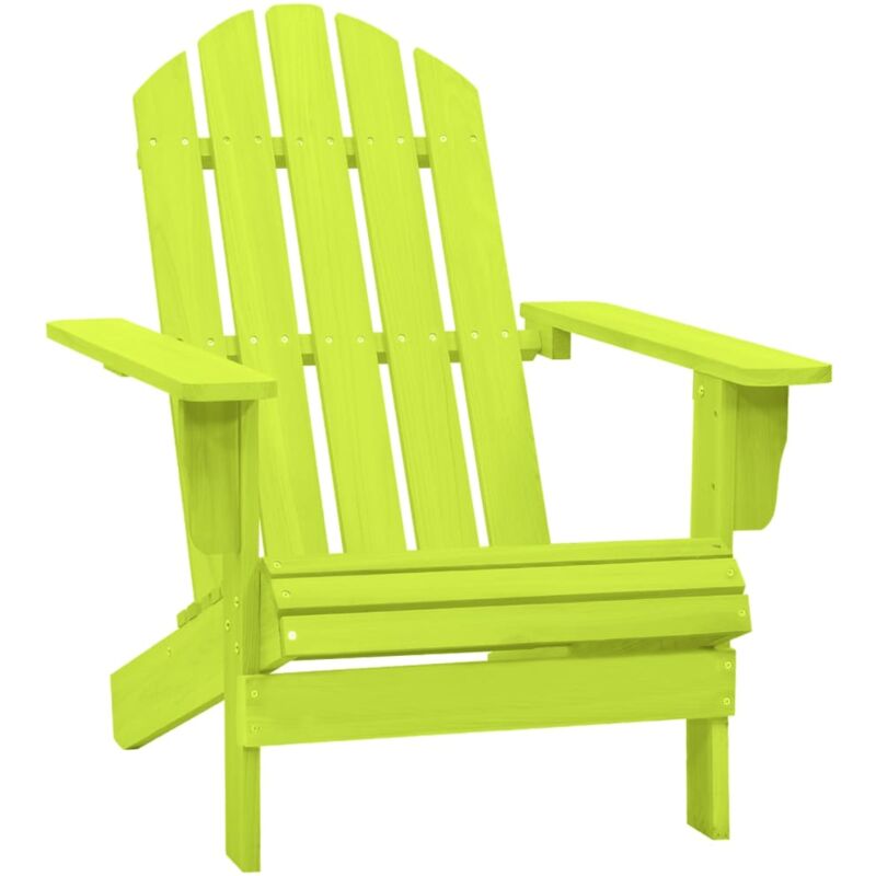 foto del prodotto sedia da giardino adirondack in legno massello di abete verde cod mxl 18454