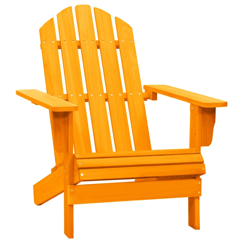 foto del prodotto sedia da giardino adirondack legno massello di abete arancione cod mxl 18456