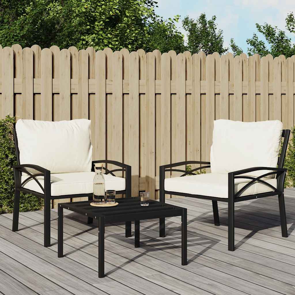 foto del prodotto sedia da giardino con cuscini sabbia 68x76x79 cm acciaiocod mxl 70861