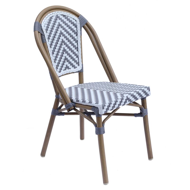 foto del prodotto sedia da giardino in alluminio e polyrattan