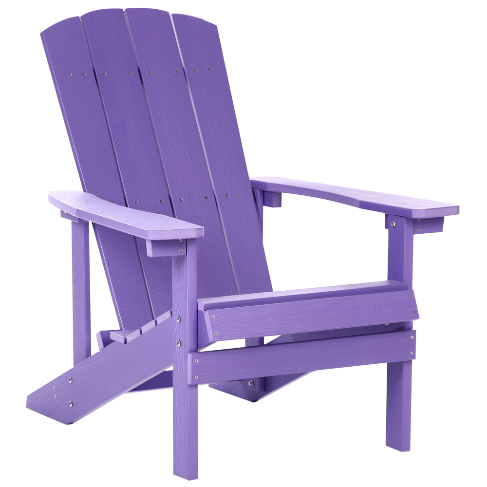 foto del prodotto sedia da giardino in plastica viola resistente agli agenti atmosferici in stile moderno