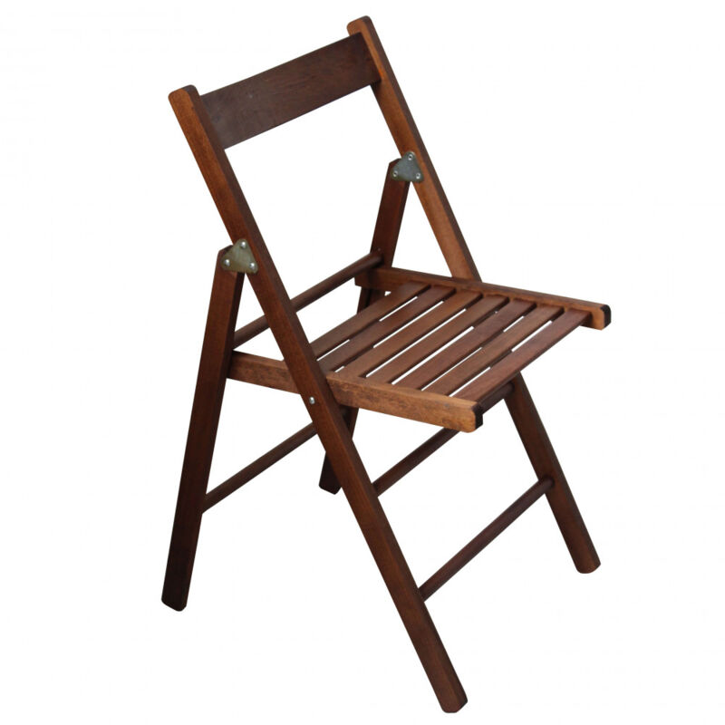 foto del prodotto sedia da giardino pieghevole salvaspazio in legno cm 88x43x40 weldon