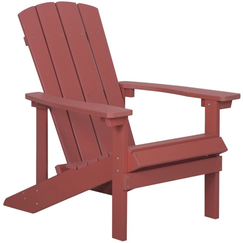 foto del prodotto sedia da giardino rossa adirondack