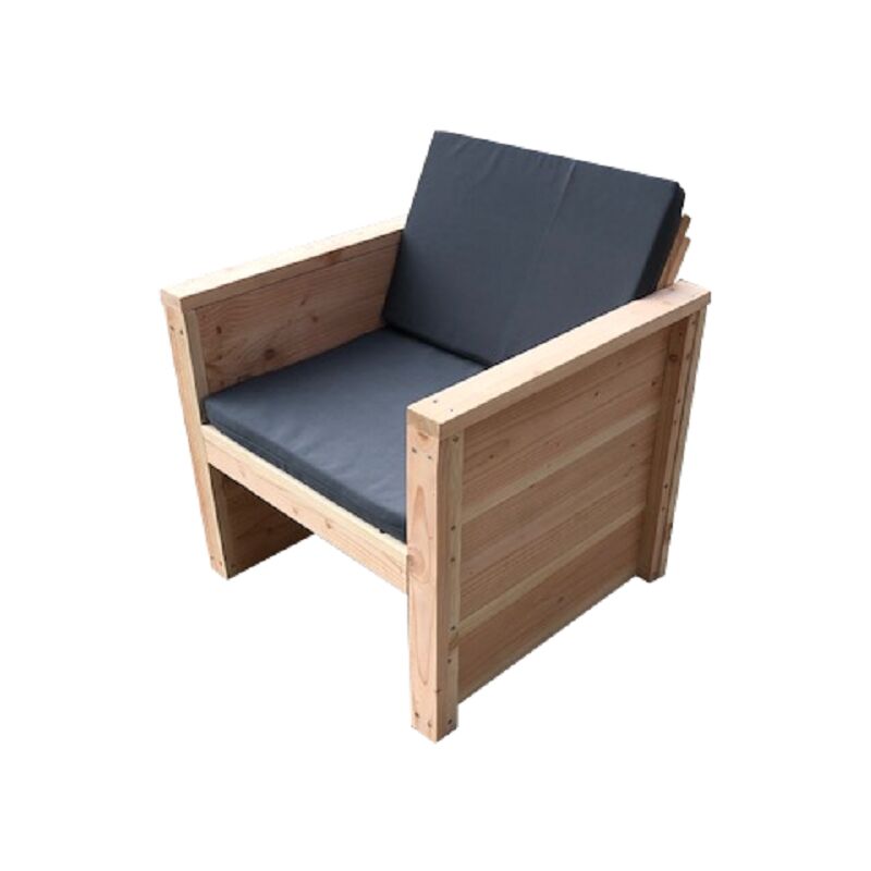 foto del prodotto sedia da giardino vlieland douglas 65lx72hx57d cm kit con cuscini wood4you