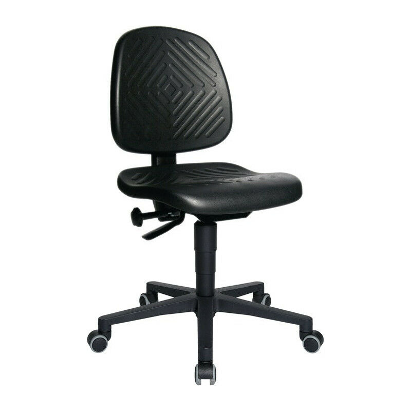 foto del prodotto sedia da officina girevole tec 40 ruote schiuma poliuretanica nera 410 540